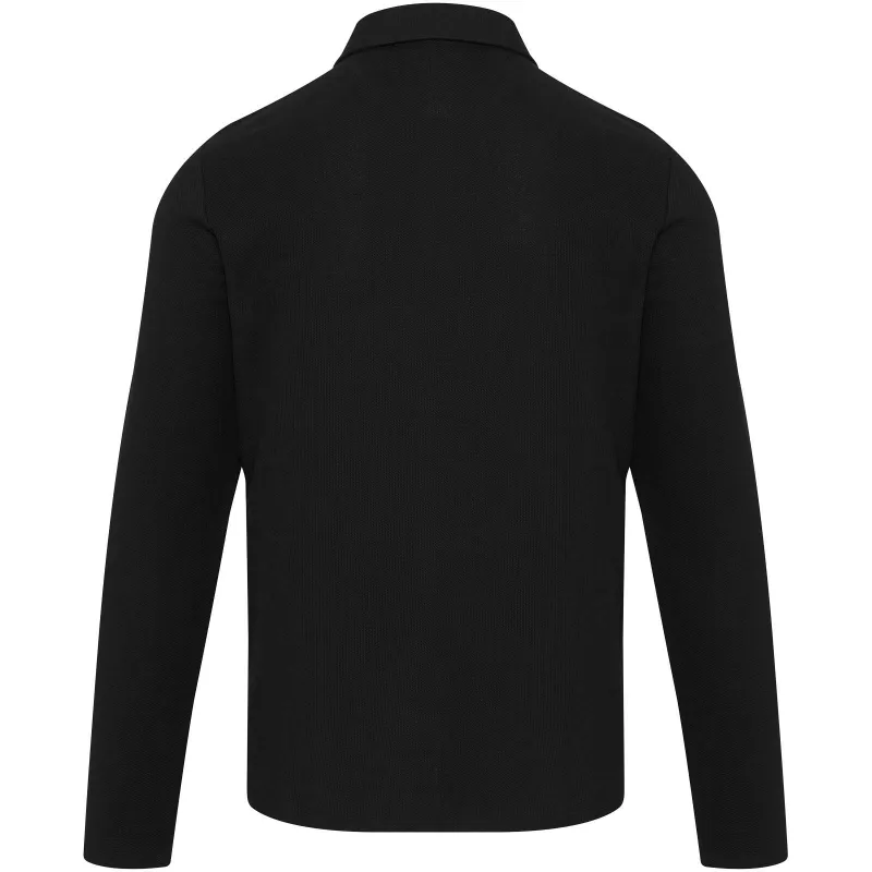 Apollo koszulka polo z długim rękawem, uniseks - Czarny (39550-BLACK)