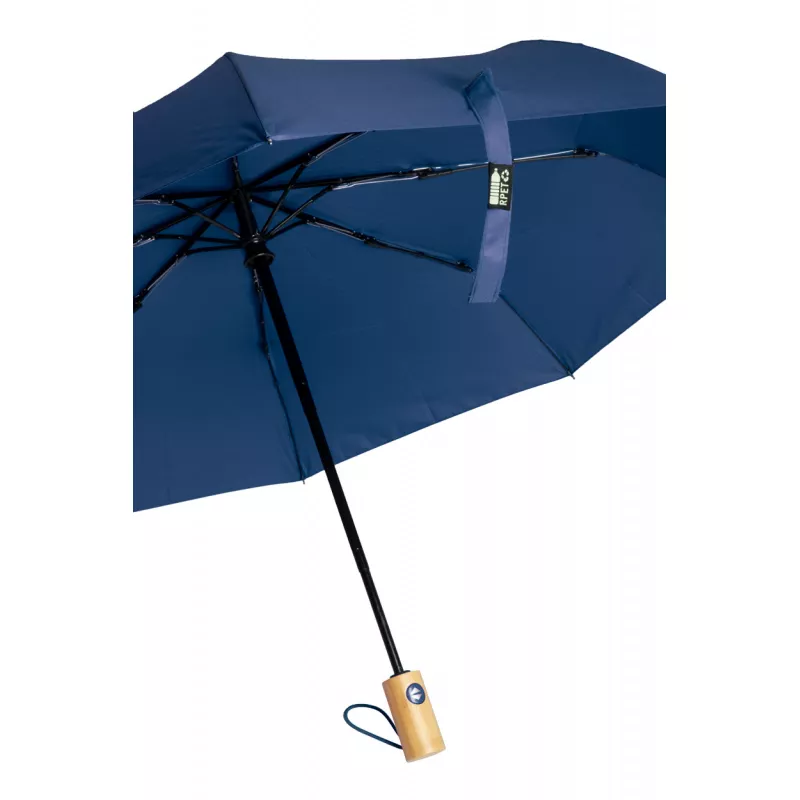 Parasol automatycznie otw./zam.ø95 cm  z RPET Kasaboo - ciemno niebieski (AP808417-06A)