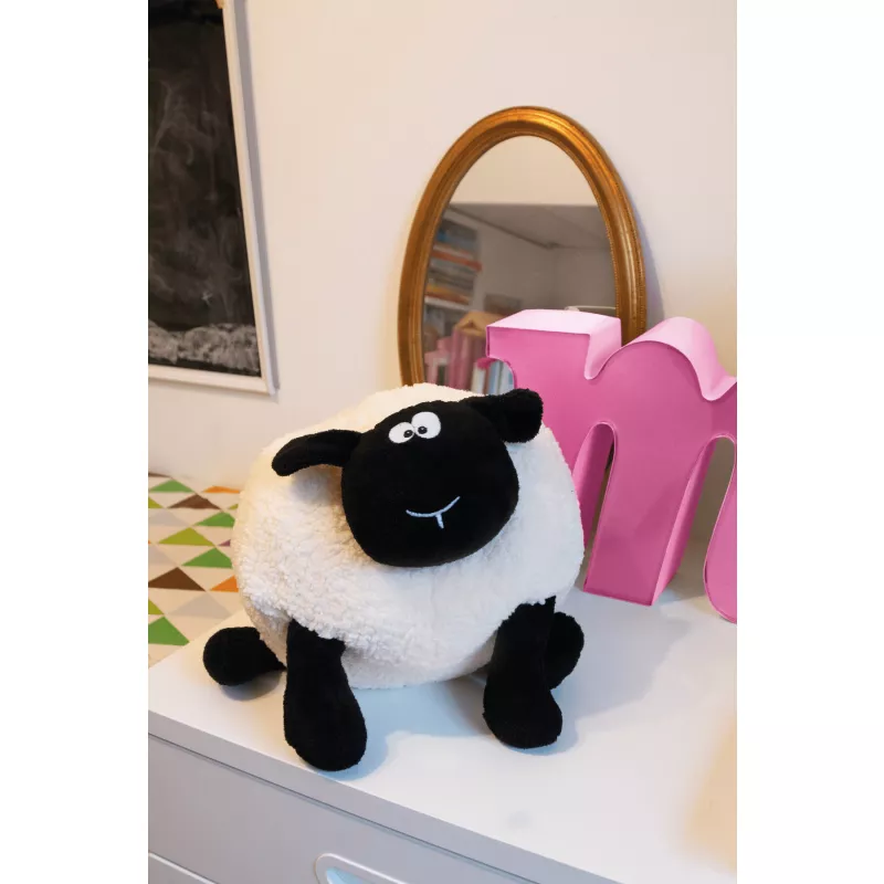 Duża pluszowa owca - biały, czarny (56-0502623)