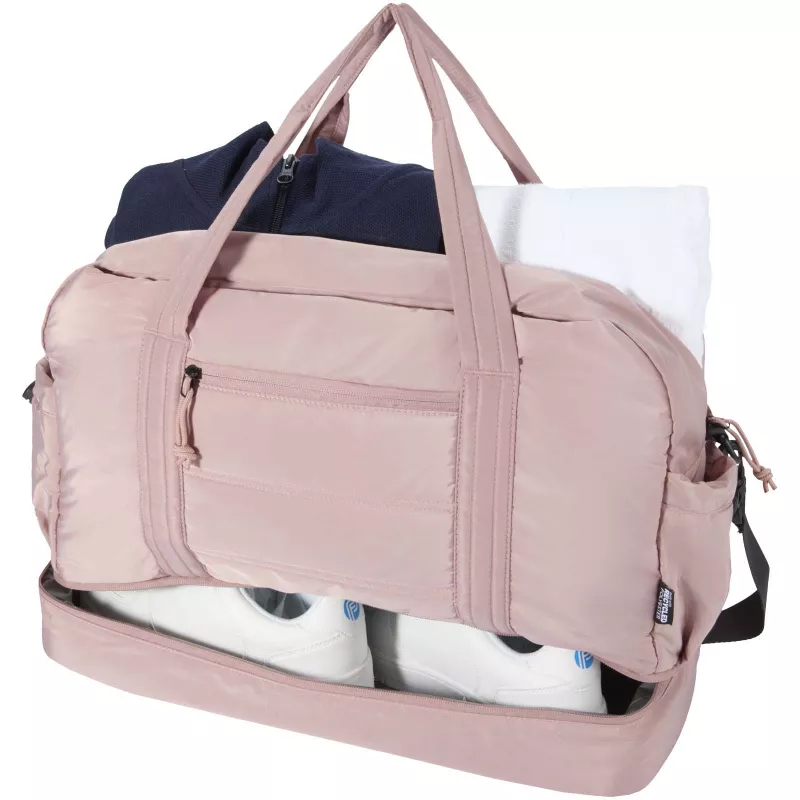 Puffer torba podróżna z certyfikatem GRS z recyklingu z izolowanym dnem, 30 l  - Dusty Pink (13011570)