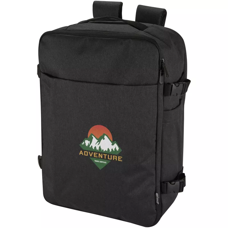 Libra plecak na laptopa o przekątnej 17 cali o pojemności 25 l wykonany z materiałów z recyclingu z certyfikatem GRS - Heather Charcoal (13011184)