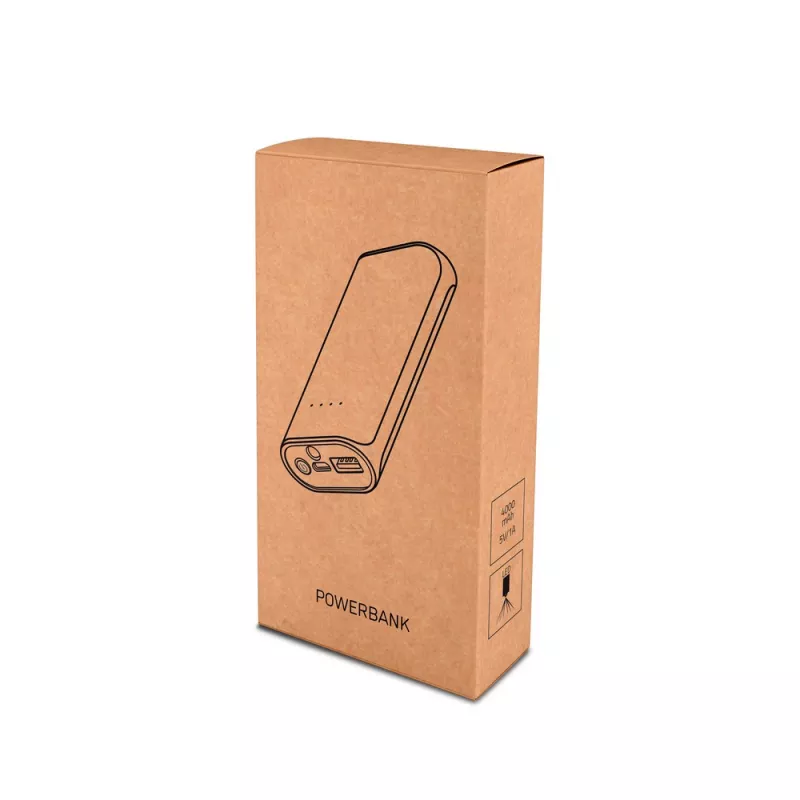 Power bank 4000 mAh | Birch - biały (V3778-02)