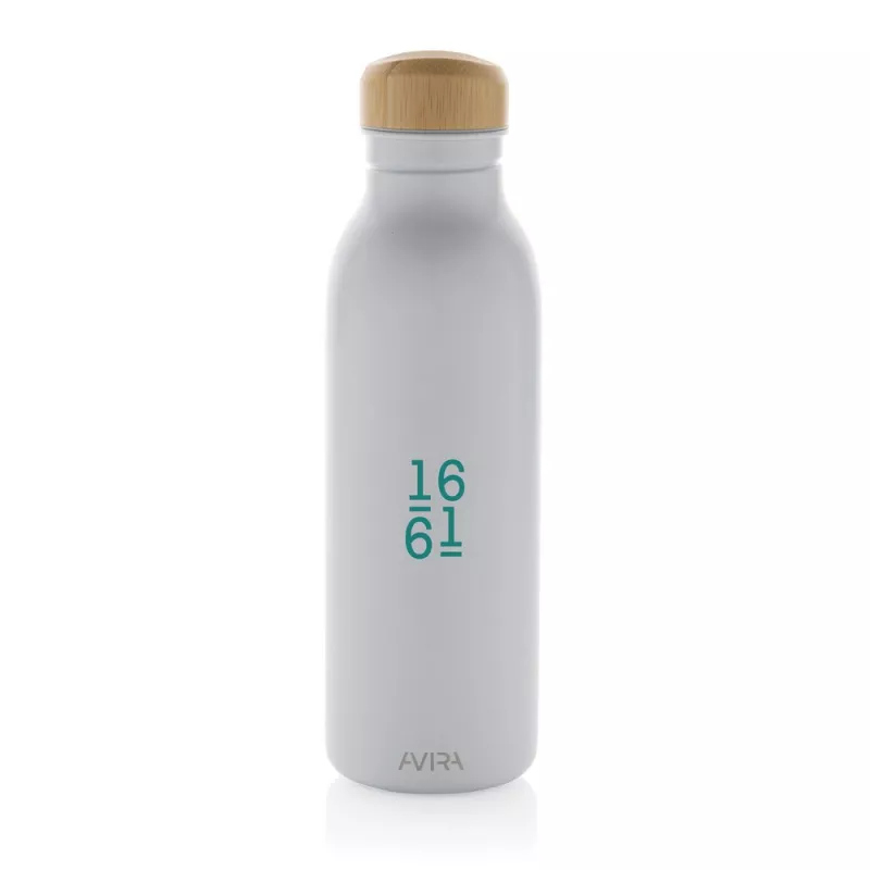 Butelka sportowa 600 ml Avira Alcor, stal nierdzewna z recyklingu - biały (P438.063)