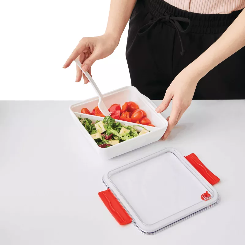 Pojemnik na lunch - biały, czerwony (56-0306025)