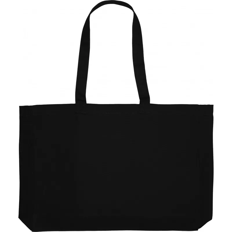 Torba z bawełny organicznej z długimi uszami 270 g/m2 MARCELLO - czarny (6322903)