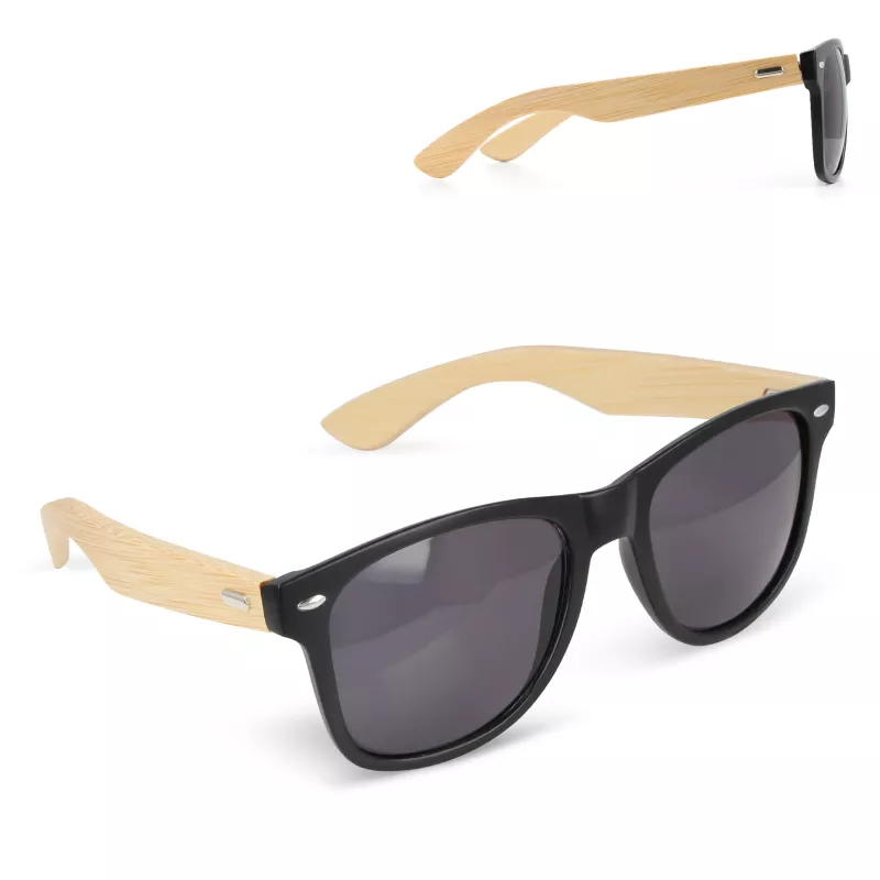Okulary przeciwsłoneczne Justin RPC z bambusem UV400 - czarny (LT86721-N0002)