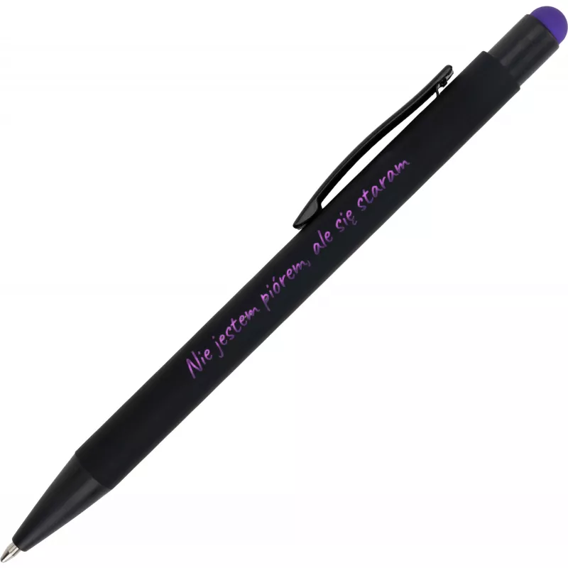 Długopis metalowy touch pen soft touch OHARA - fioletowy (462412)