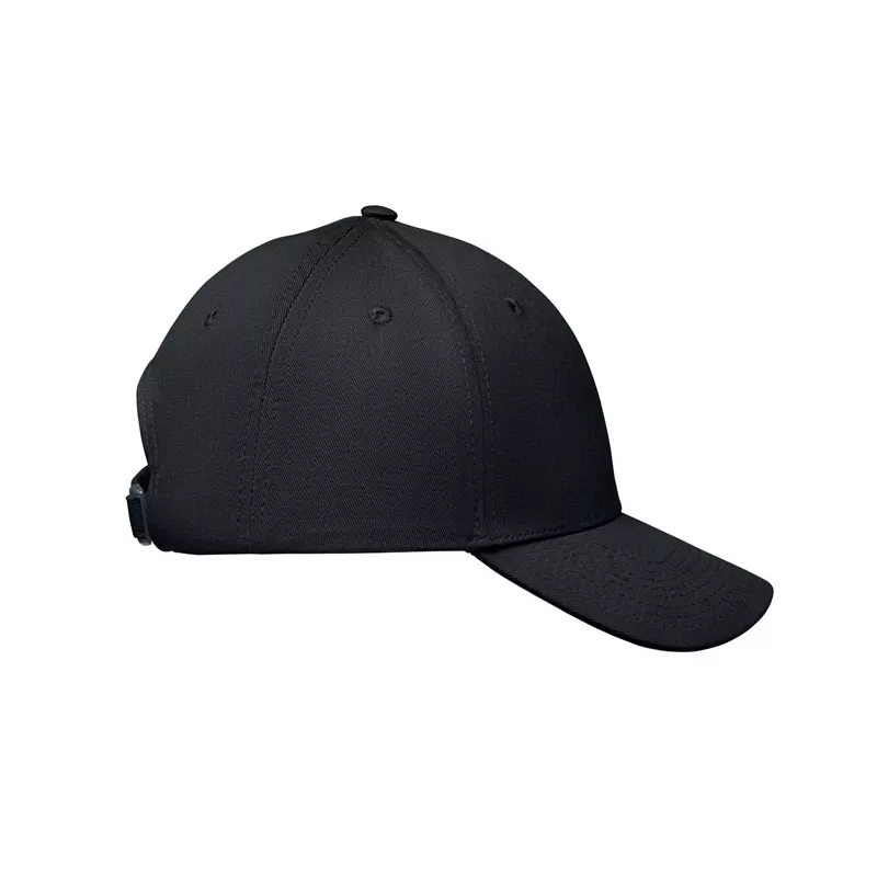 Czapka z daszkiem 6-panelowa 280 g/m² BAHAMAS - Czarny (MO2347-03)