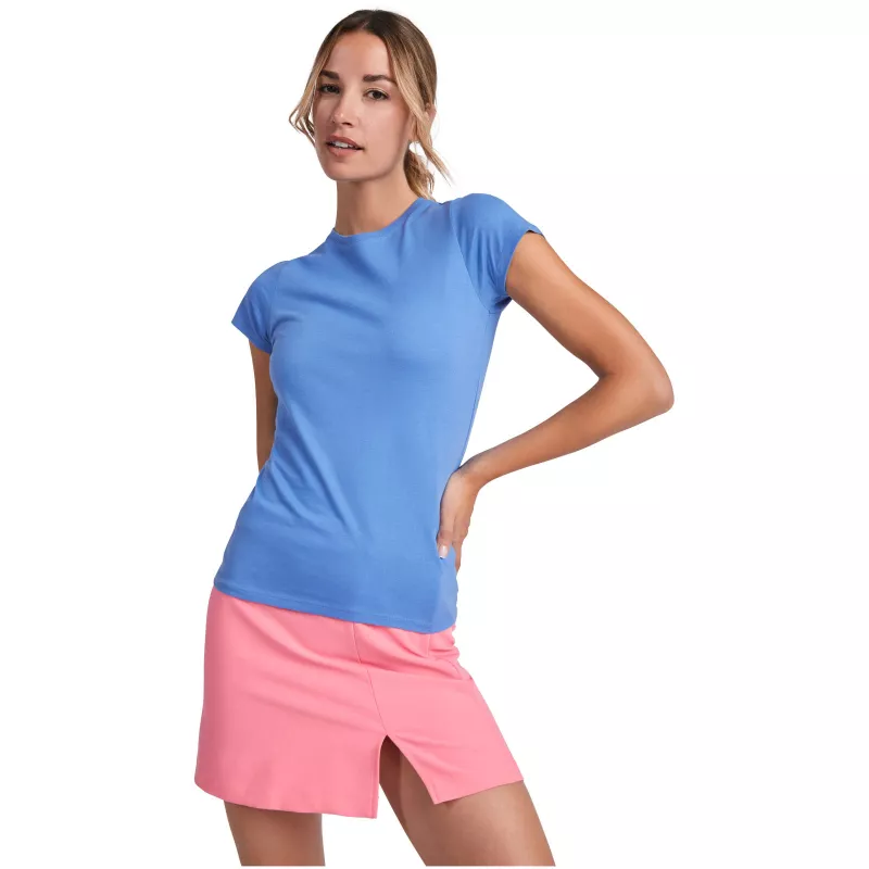 Capri koszulka damska z krótkim rękawem - Błękit królewski (R6683-ROYAL)
