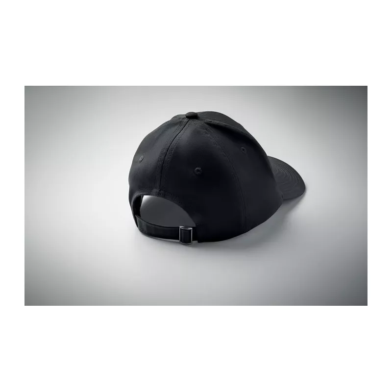 Czapka z daszkiem 6-panelowa 280 g/m² BAHAMAS - Czarny (MO2347-03)