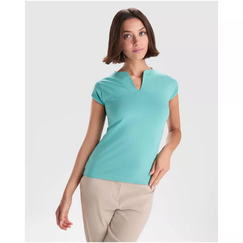Belice koszulka damska z krótkim rękawem - Mist Green (R6532-MISTGRN)