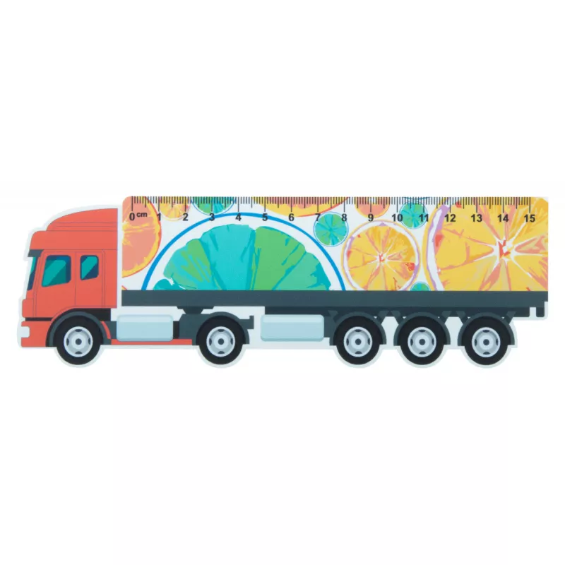 Trucker 15 linijka 15cm, ciężarówka - biały (AP718343)