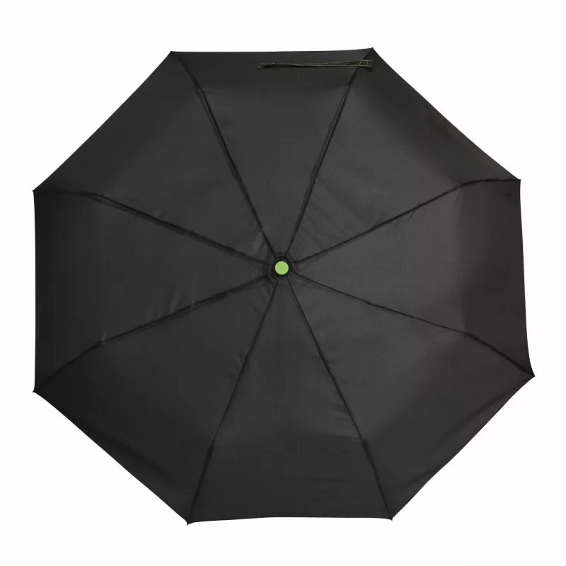 Automatycznie otwierany i składany, wiatroodporny parasol kieszonkowy - czarny, jasnozielony (56-0101254)