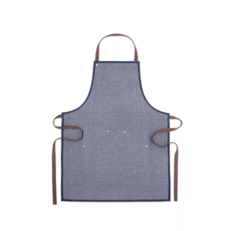 Fartuch kuchenny dżinsowy 240 g/m² DENIPUR - Niebieski (MO6264-04)