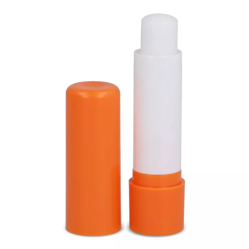 Klasyczny balsam do ust w sztyfcie wykonany z materiałów z recyklingu - pomarańczowy (LT90485-N0026)