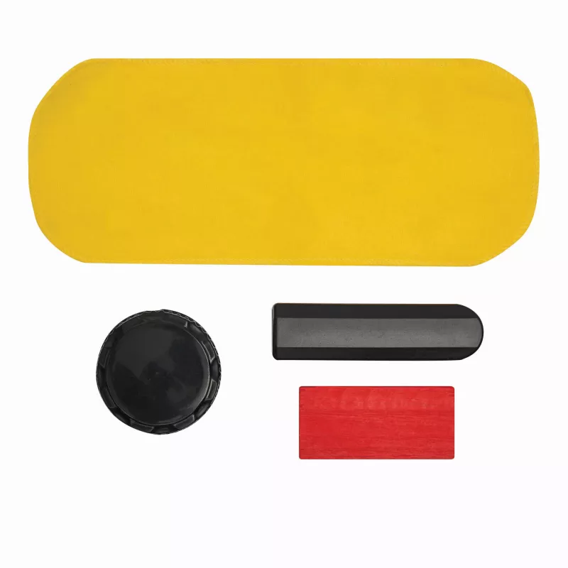 Zestaw do czyszczenia obuwia - czarny, czerwony, żółty (56-0405192)