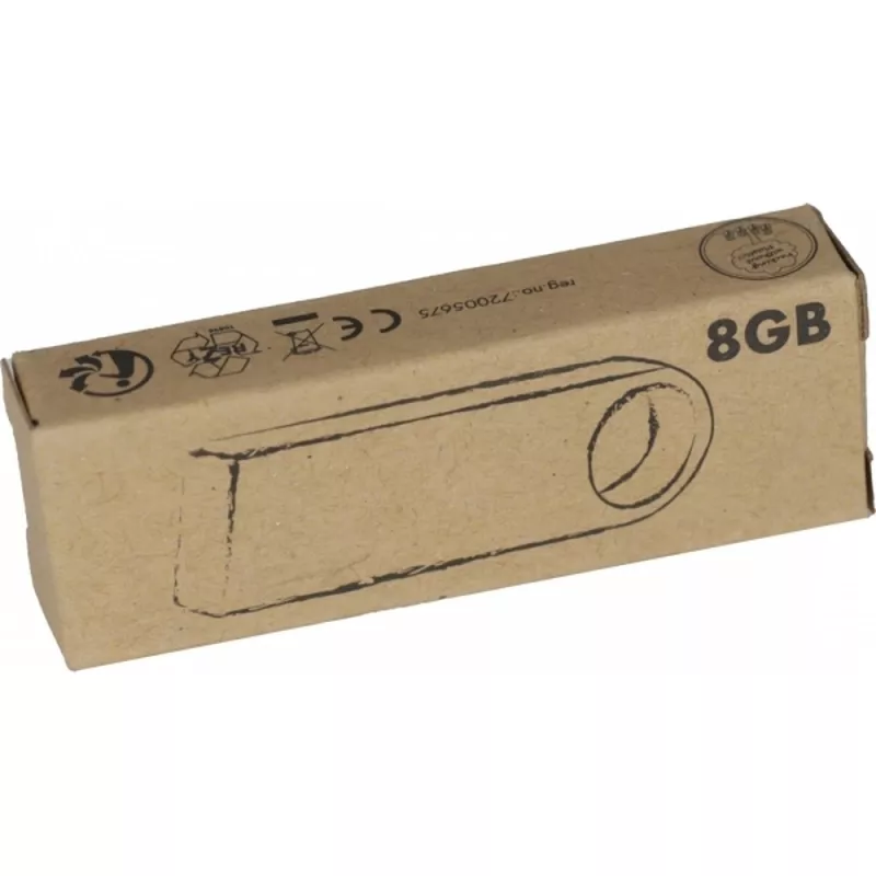 Pendrive metalowy 8GB 2.0 LANDEN - szary (099107)