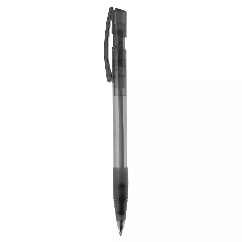 Transparentny długopis Nash - czarny transparentny (LT80802-N0402)