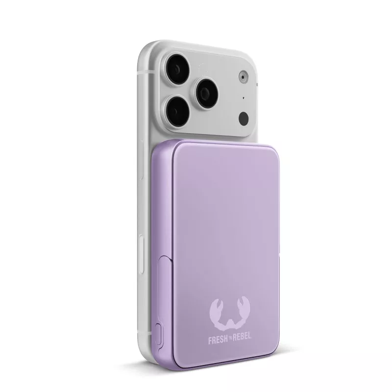 Fresh 'n Rebel Powerbank bezprzewodowy 10000 mAh kompatybilny z MagSafe - liliowy (LT49745-N0071)