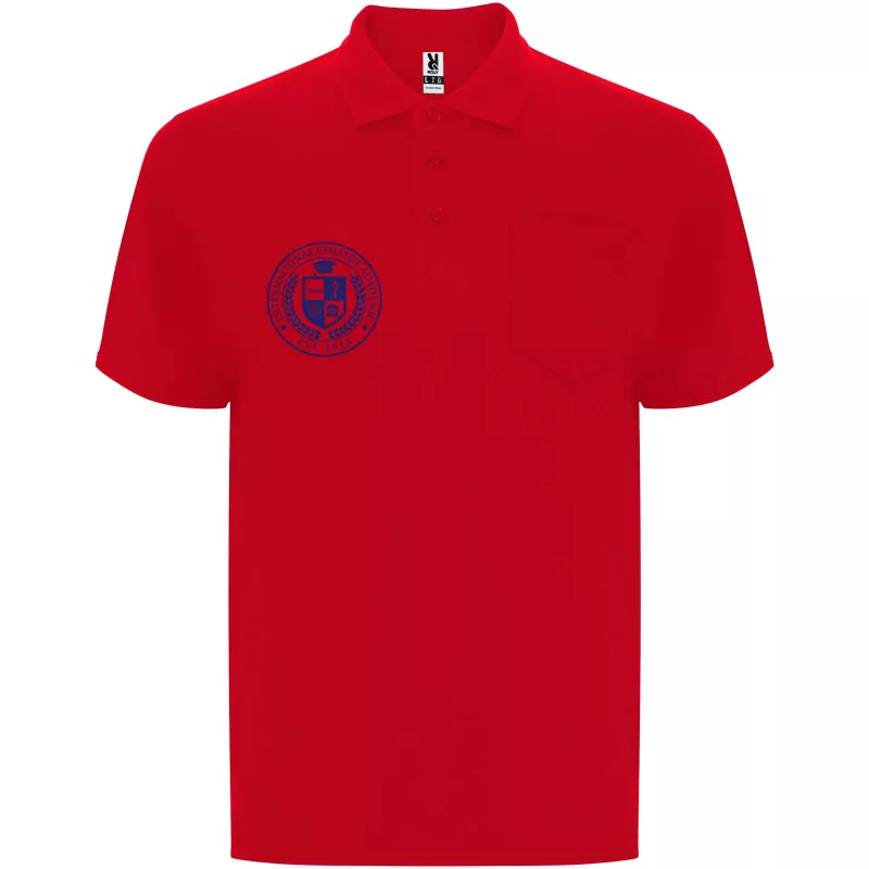 Centauro Premium koszulka polo unisex z krótkim rękawem - Czerwony (R6607-RED)