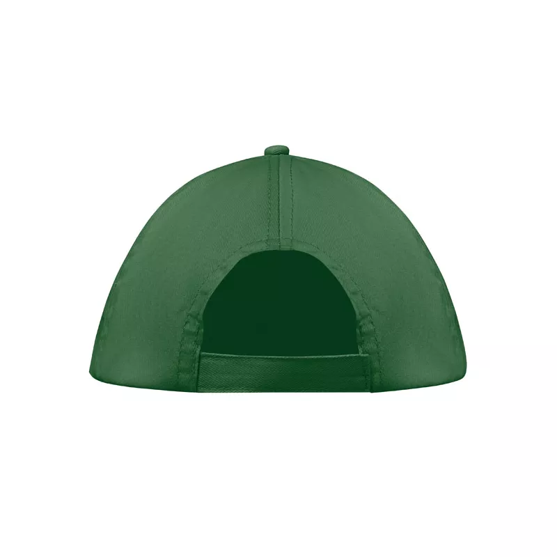Czapka z daszkiem 5-panelowa z bawełny 160 g/m² BUZZ - Ciemnozielony (MO1447-60)