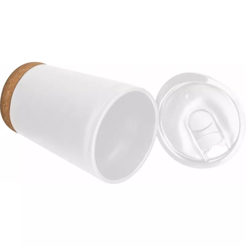 Kubek plastikowy PRESTON 280 ml - biały (433906)