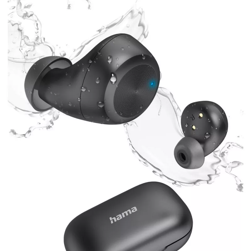 Bezprzewodowe słuchawki douszne Hama Spirit Chop II - czarny (VH013-03)