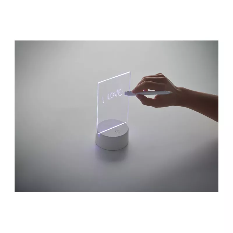 Tablica LED podświetlana z markerem LEDMEMO - Bialy (MO2919-06)