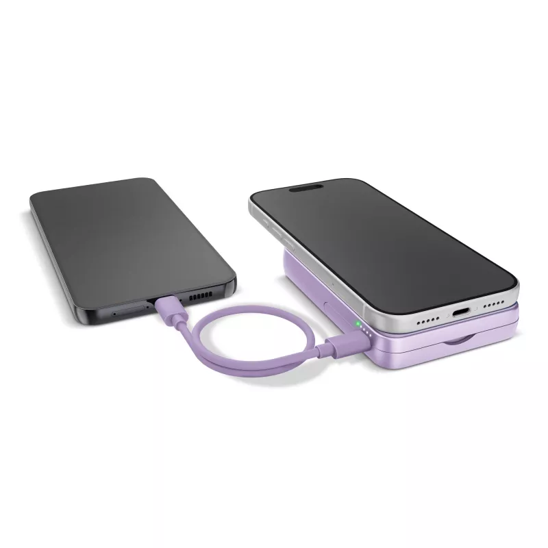 Fresh 'n Rebel Powerbank bezprzewodowy 10000 mAh kompatybilny z MagSafe - liliowy (LT49745-N0071)
