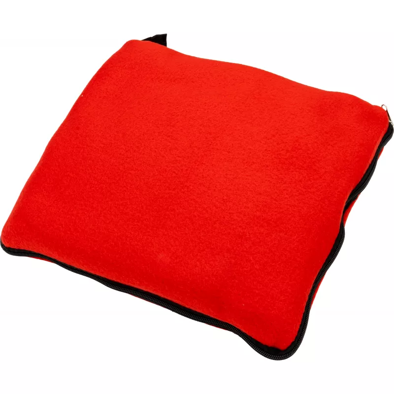 Koc z polaru/poduszka 2w1 RADCLIFF - czerwony (277505)
