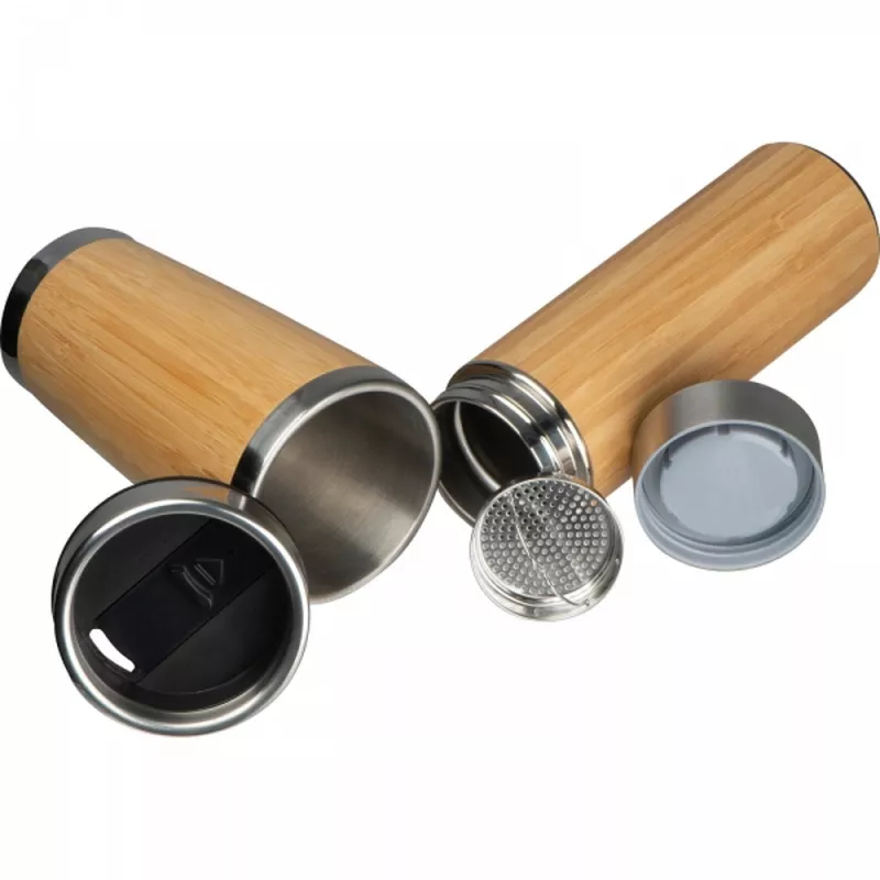 Zestaw kubek termiczny 360 ml i butelka termiczna 450 ml HECTOR - beżowy (6297913)