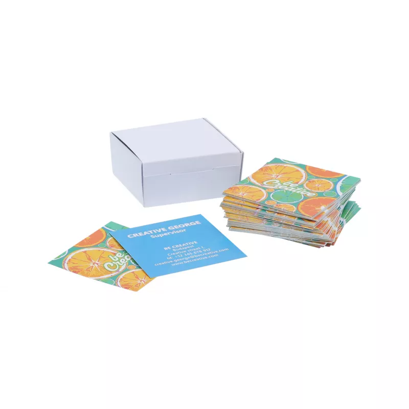 Visicard Square personalizowane wizytówki - biały (AP716891)