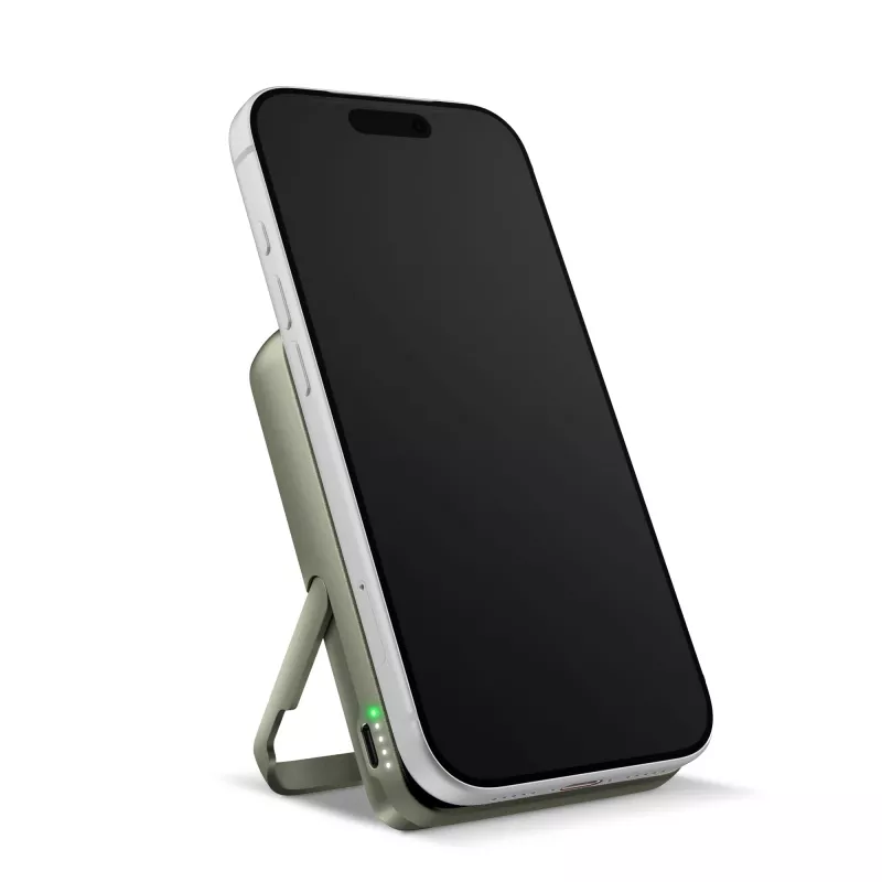 Fresh 'n Rebel Powerbank bezprzewodowy 10000 mAh kompatybilny z MagSafe - Dried Green (LT49745-N0049)