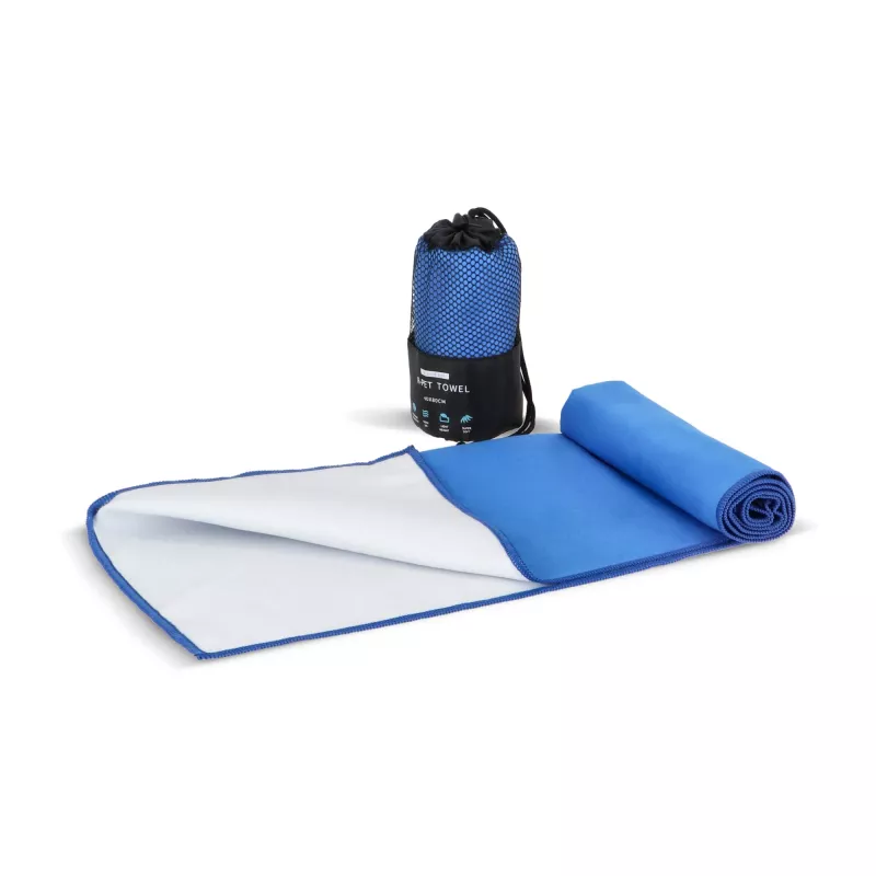 R-PET Szybkoschnący ręcznik 40×80 cm z woreczkiem, sublimacja. - niebieski (LT97214-N0011)