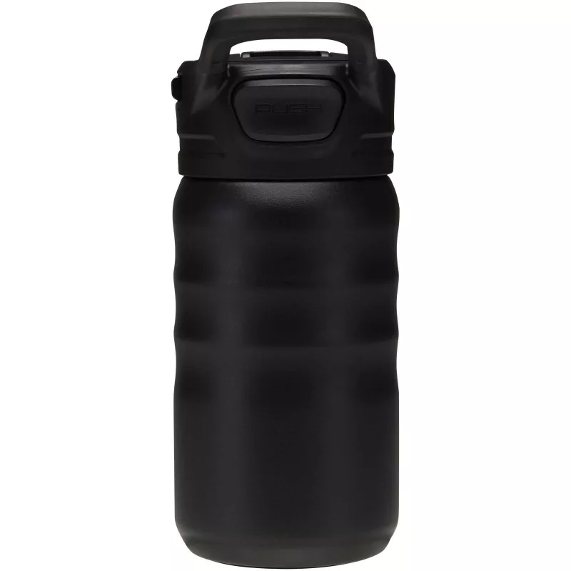 Bidon sportowy Knox o pojemności 350 ml, wykonana ze stali nierdzewnej z podwójnymi ściankami i materiału pochodzącego z recy - Czarny (10095290)