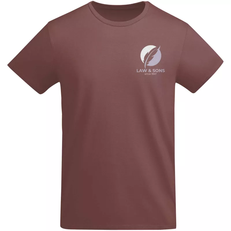 Koszulka T-shirt męska bawełniana 175 g/m² Roly Breda - Pale Red (R6698-PALERED)