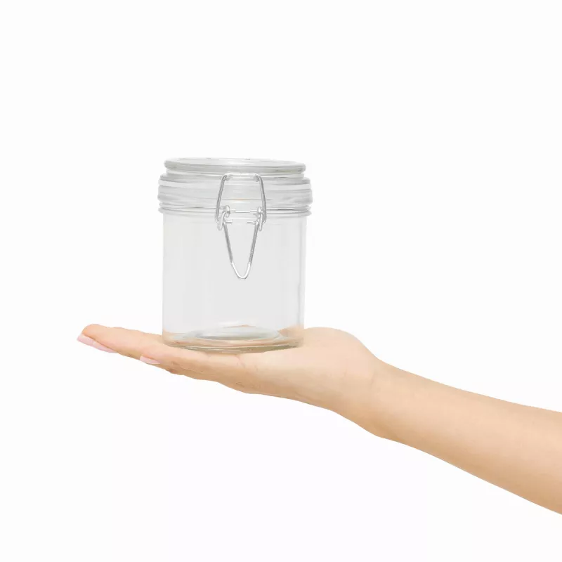 Szklany słoik, pojemność ok. 280 ml - transparentny (56-0306045)