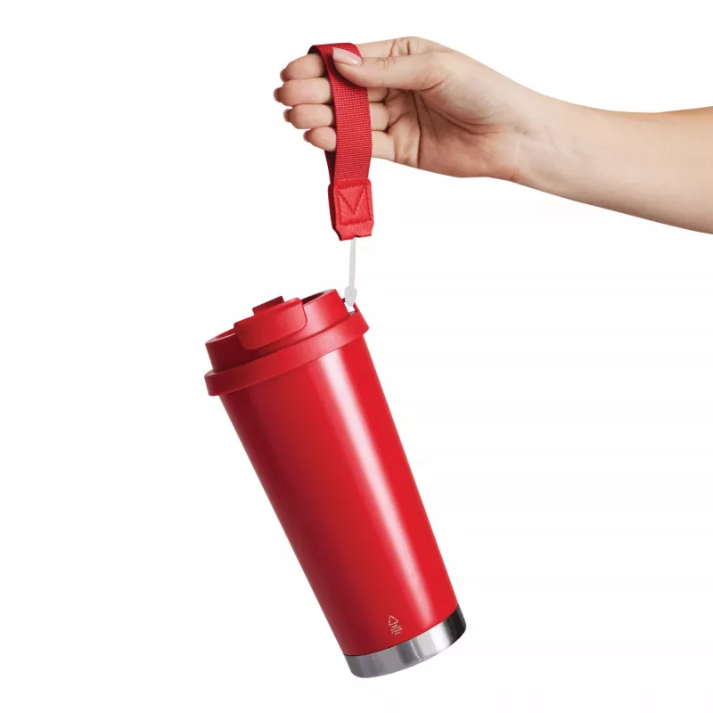 Butelka termiczna z podwójną izolacją - czerwony (56-0304744)
