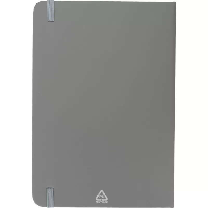 Notatnik A5 w linie z materiałów z recyklingu DOMINIK - szary (2526107)