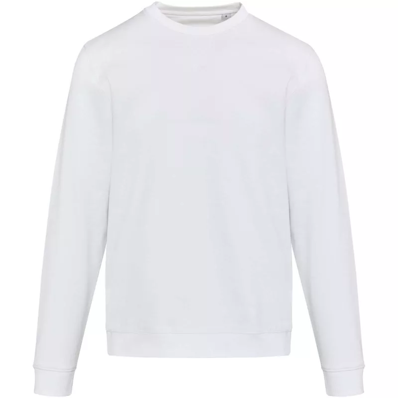 Jasper organiczna bluza unisex z recyklingu o gramaturze 280 g/m² z okrągłym dekoltem i certyfikatem OCS - Biały (39561-WHITE)