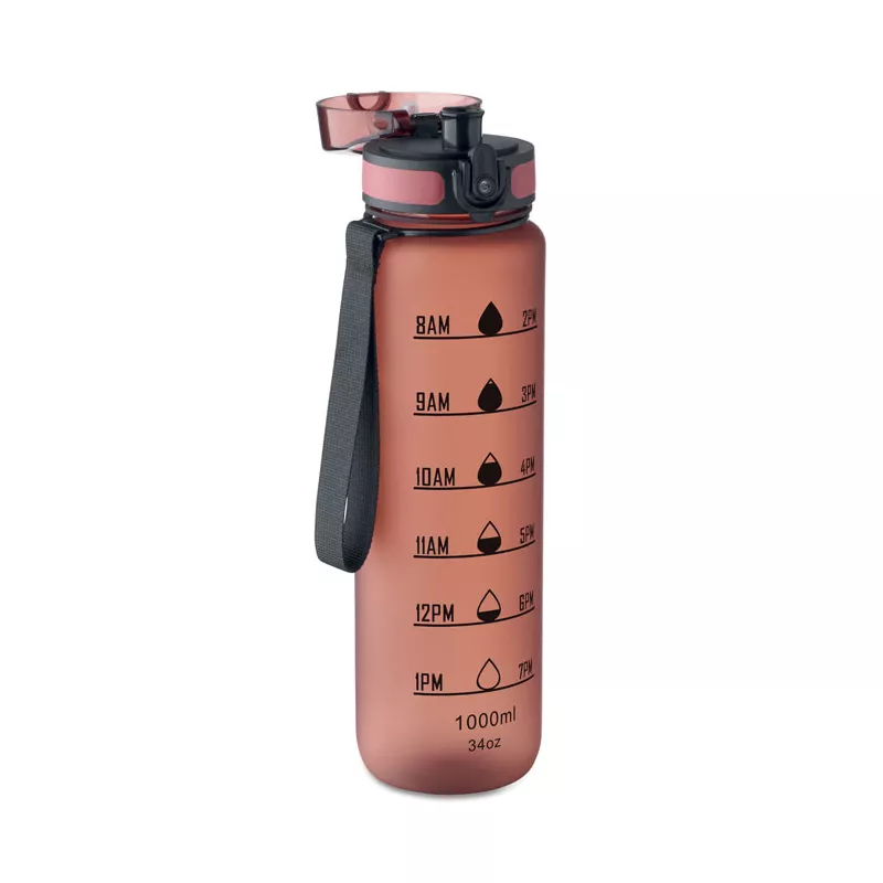 Butelka sportowa RPET 1000 ml ISFORDEN MARK - Burgund (MO2672-02)