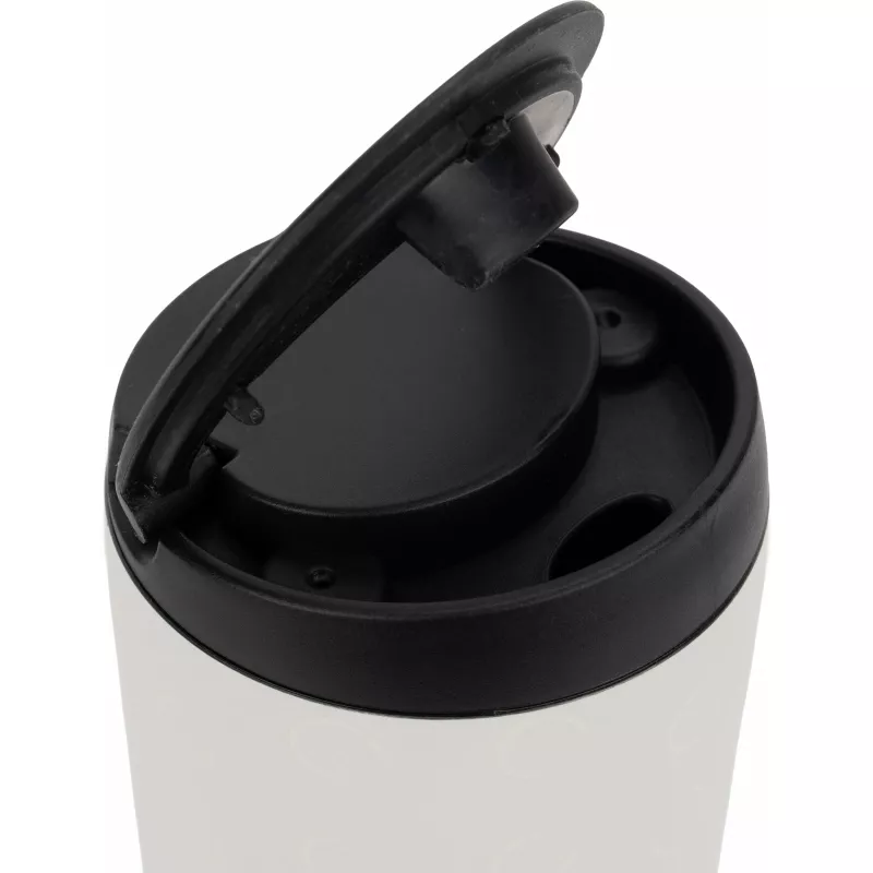 Kubek termiczny z recyklingu PONTA GROSSA MoLu 450 ml - biały (481306)