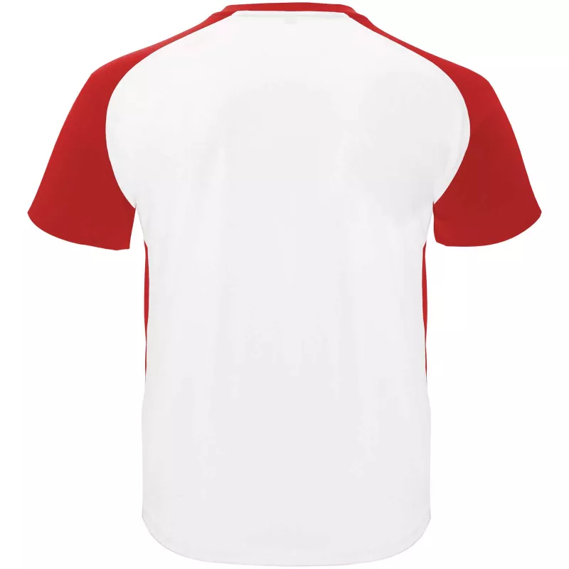 Bugatti sportowa koszulka dziecięca z krótkim rękawem - Biały-Czerwony (K6399-RED-WHITE)