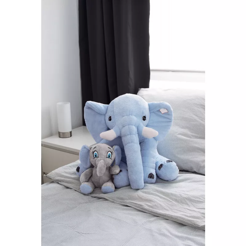 Duży pluszowy słoń - niebieski (56-0502622)
