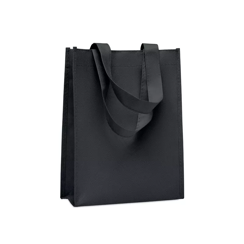 Torba prezentowa z włókniny RPET 80 g/m² LITAS - Czarny (MO2698-03)