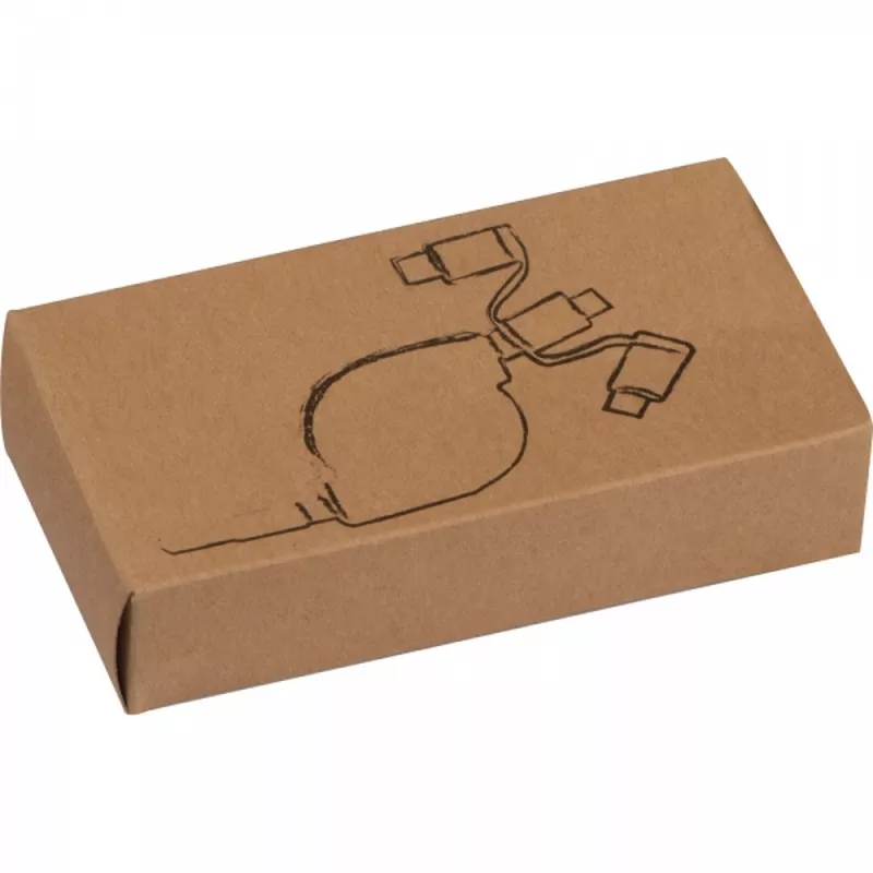 Kabel do ładowania z 3 wtyczkami rozwijany NICO - czerwony (2165205)