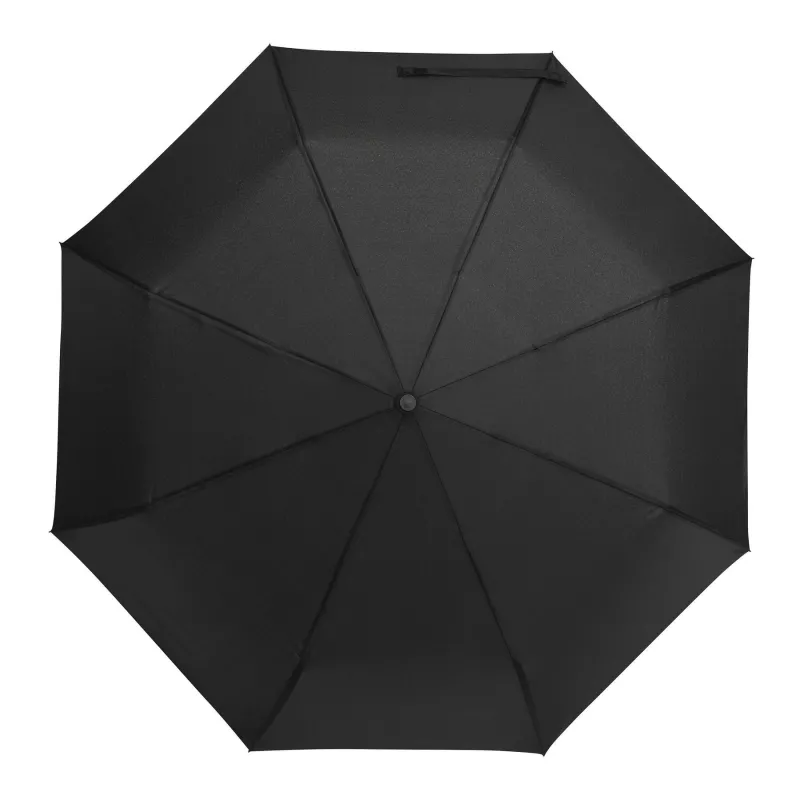 Automatyczna, wiatroodporna parasolka kieszonkowa z pokrowcem w dopasowanym kolorze - czarny (56-0101501)