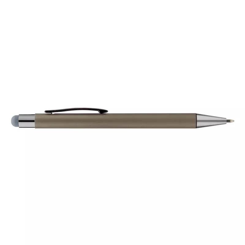 Długopis aluminiowy z touch pen-em | Ida - szary (V1376-19)
