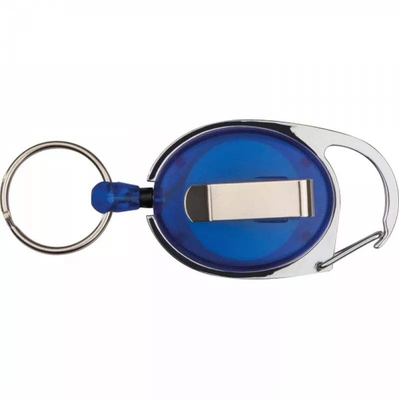 Brelok z karabińczykiem i zwijaną linką DIANA - niebieski (9117104)