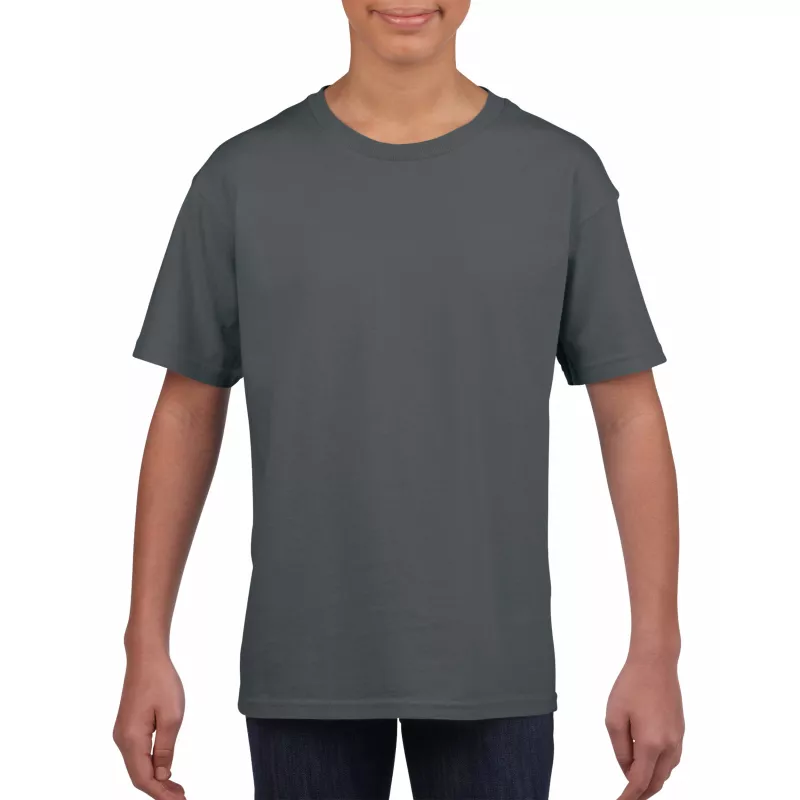 Koszulka bawełniana 150 g/m² Gildan SoftStyle™ - DZIECIĘCA - Charcoal (64000B-CHARCOAL)